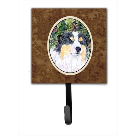 Jensendistributionservices 4.25 x 6 in. Australian Shepherd Leash Or Key Hook MI1719274